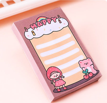 Cute Cartoon Post-it Note Paper, 80 Sheets per Book