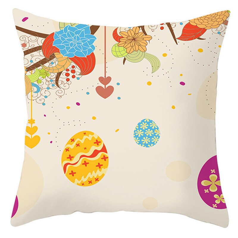 Easter Short Plush Pillowcase Cushion