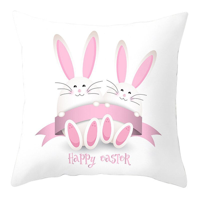 Easter Short Plush Pillowcase Cushion