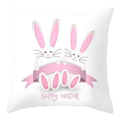 Easter Short Plush Pillowcase Cushion
