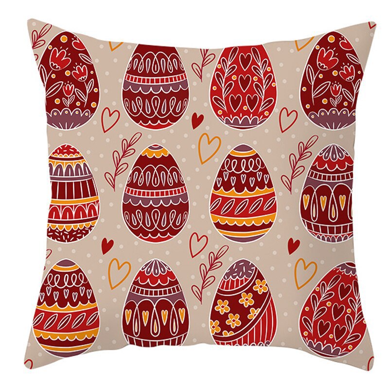 Easter Short Plush Pillowcase Cushion