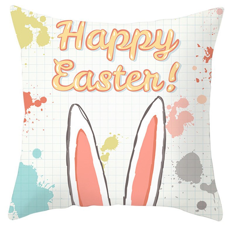 Easter Short Plush Pillowcase Cushion