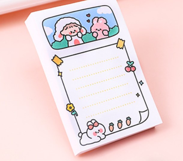 Cute Cartoon Post-it Note Paper, 80 Sheets per Book