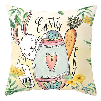 Easter Short Plush Pillowcase Cushion