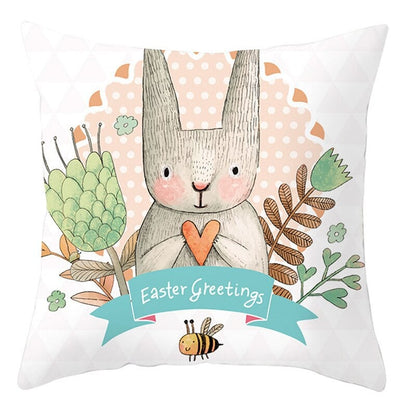 Easter Short Plush Pillowcase Cushion