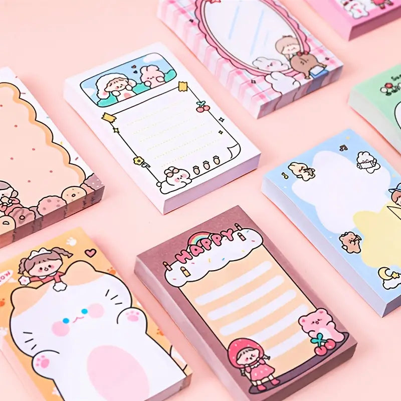 Cute Cartoon Post-it Note Paper, 80 Sheets per Book