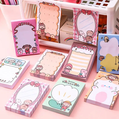 Cute Cartoon Post-it Note Paper, 80 Sheets per Book