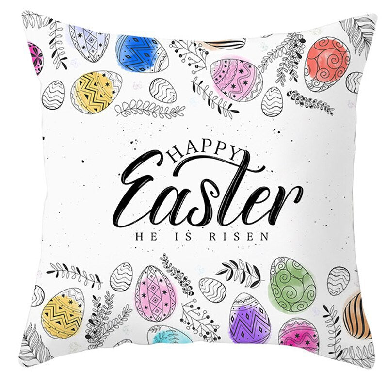 Easter Short Plush Pillowcase Cushion