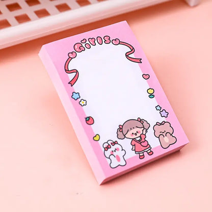 Cute Cartoon Post-it Note Paper, 80 Sheets per Book