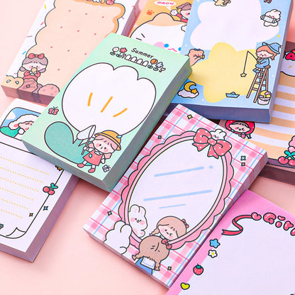 Cute Cartoon Post-it Note Paper, 80 Sheets per Book