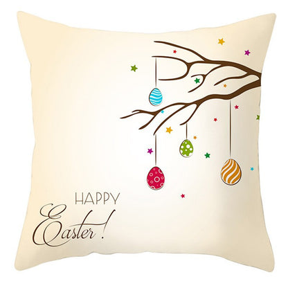 Easter Short Plush Pillowcase Cushion