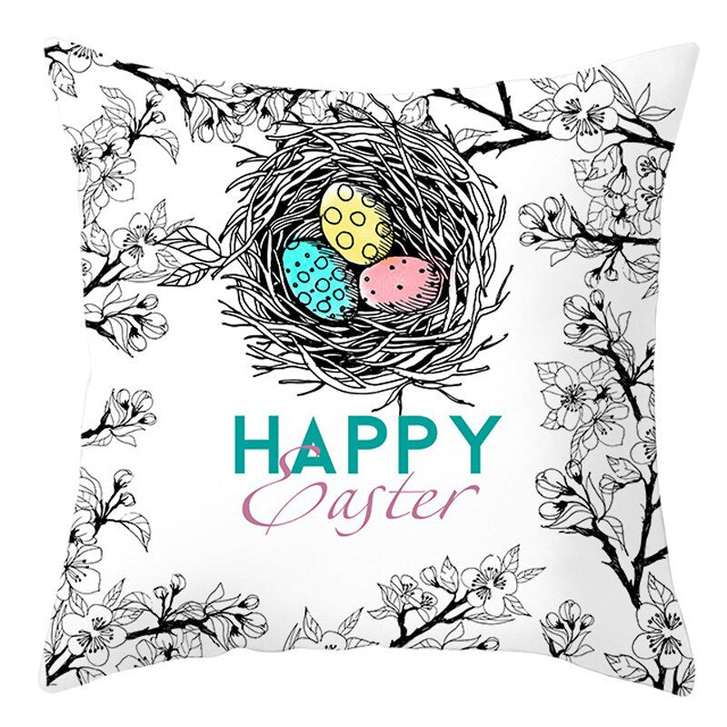 Easter Short Plush Pillowcase Cushion