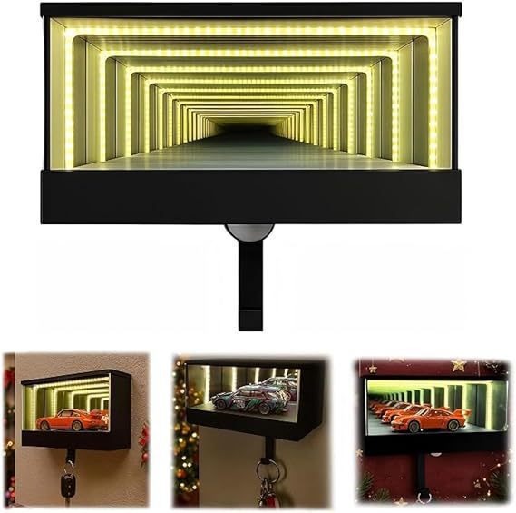 Garage Key Rack 3D Wall Mounted LED Display Box