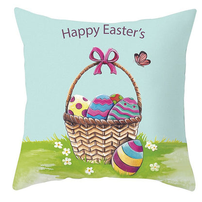Easter Short Plush Pillowcase Cushion