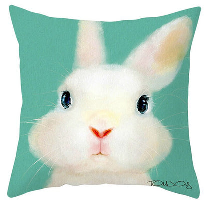 Easter Short Plush Pillowcase Cushion